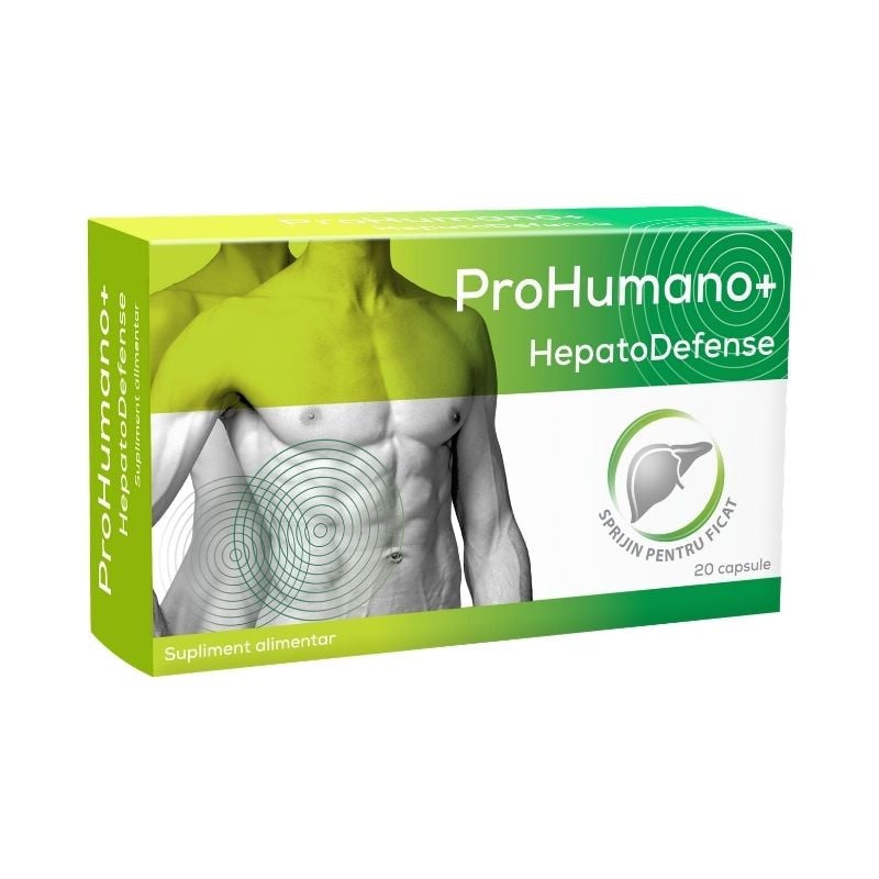 Prohumano+ Hepatodefense, Sprijin Pentru Ficat, 20 Capsule