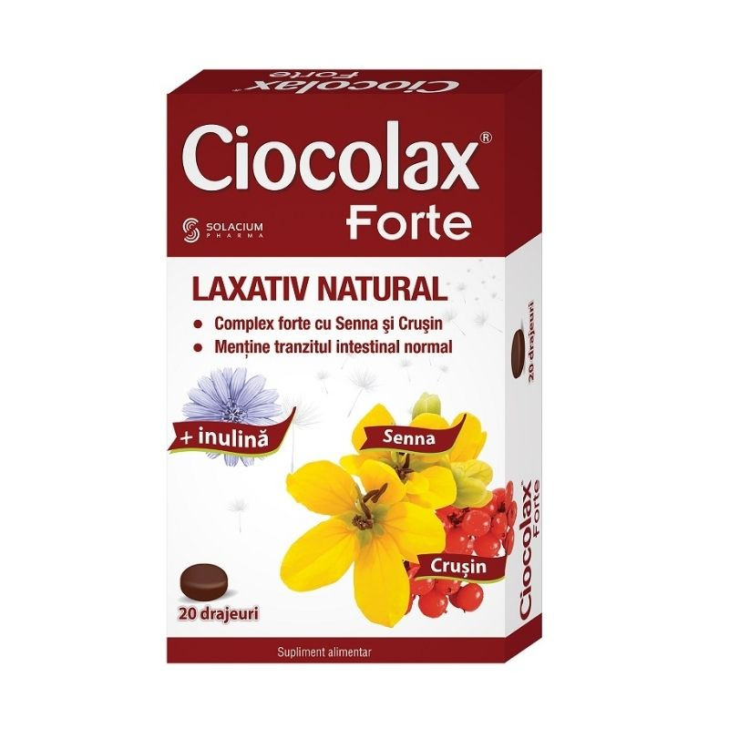 Ciocolax Forte, 20 drajeuri Digestie sanatoasa