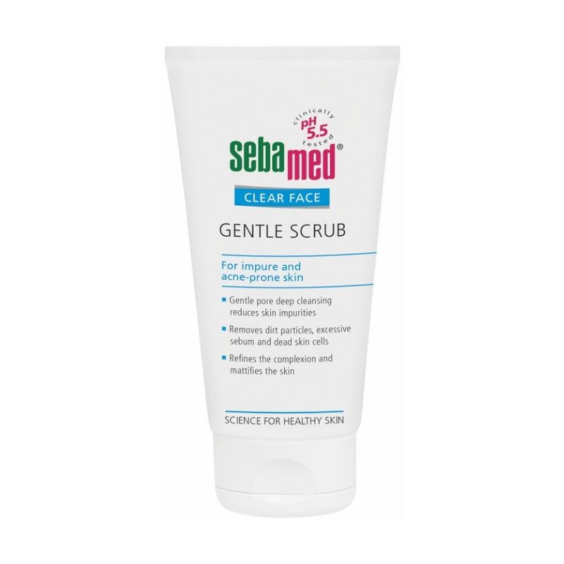 Sebamed Clear Face – Scrub dermatologic antiacneic delicat, 150ml 150ml imagine noua
