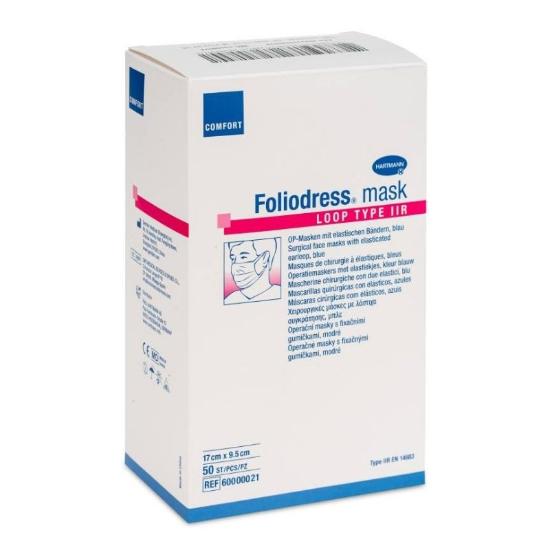 HartMann Foliodress Mask Loop Type IIR, 50 bucati La Reducere antibacteriene