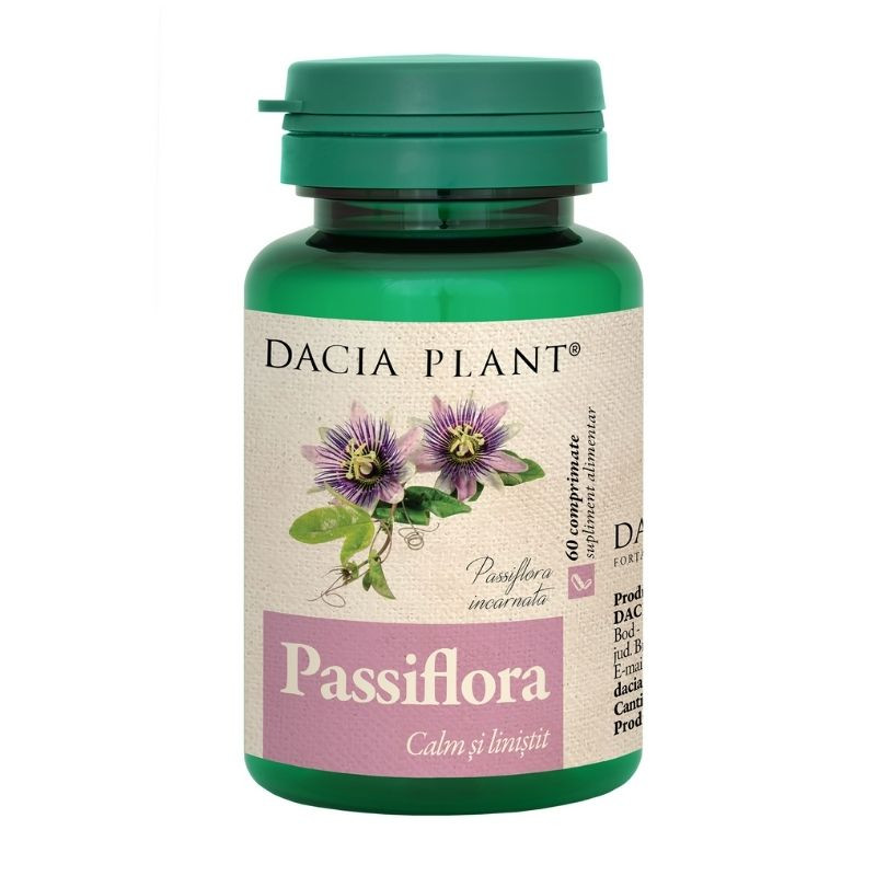 DACIA PLANT Passiflora 60g, 60 comprimate 60g imagine noua