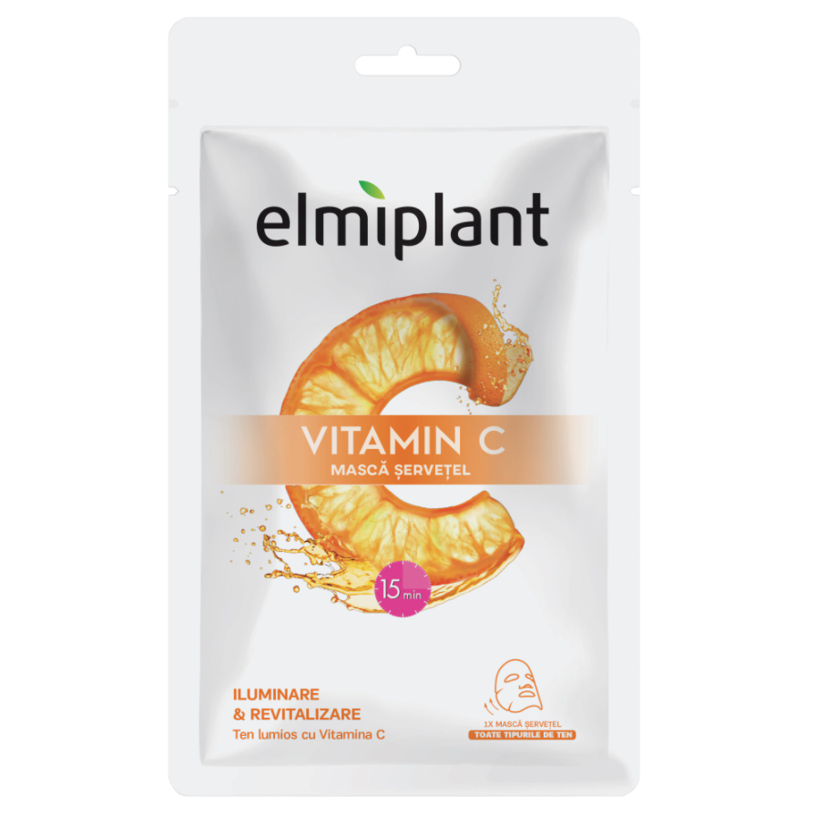 Masca servetel Vitamin C, 20ml, Elmiplant 20ml imagine noua