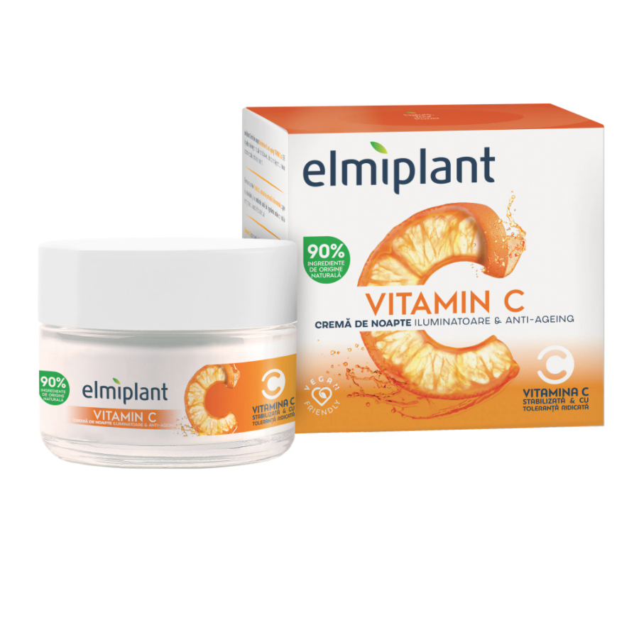 Crema de noapte vitamin c, 50ml, elmiplant