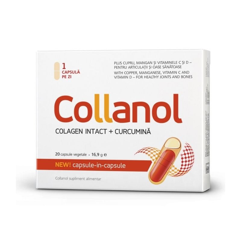 Collanol, 20 capsule, adjuvant articulatii sanatoase adjuvant imagine teramed.ro