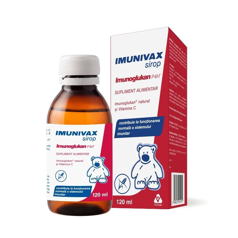 Imunivax Imunoglukan Sirop, 120 ml 120 imagine noua