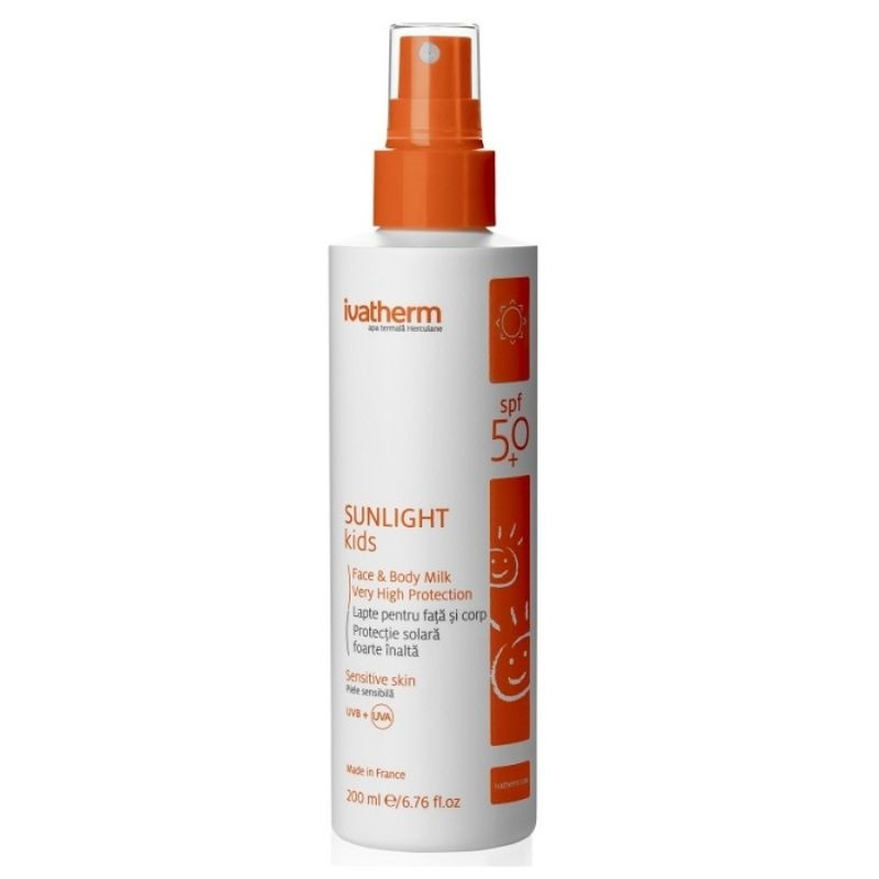 Ivatherm Sunlight Kids SPF50, 200ml 200ml imagine 2021