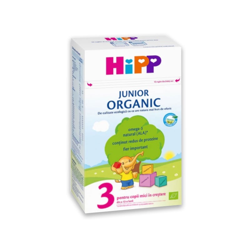 HIPP 3 Organic junior lapte de crestere, 500g 500g imagine teramed.ro