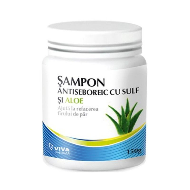Viva Pharma Sampon antiseboreic sulf si aloe, 150 g 150 imagine 2022