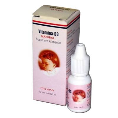 Vitamina D3 picaturi, 10 ml Vitamina D 2023-09-24
