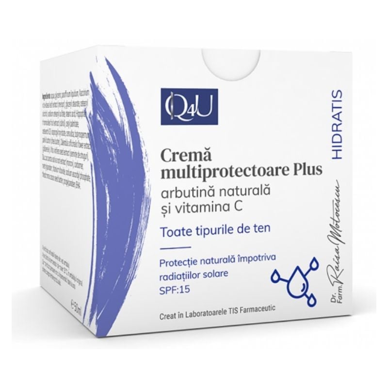 TIS Q4U Crema multiprotectoare Plus SPF 15, 50 ml