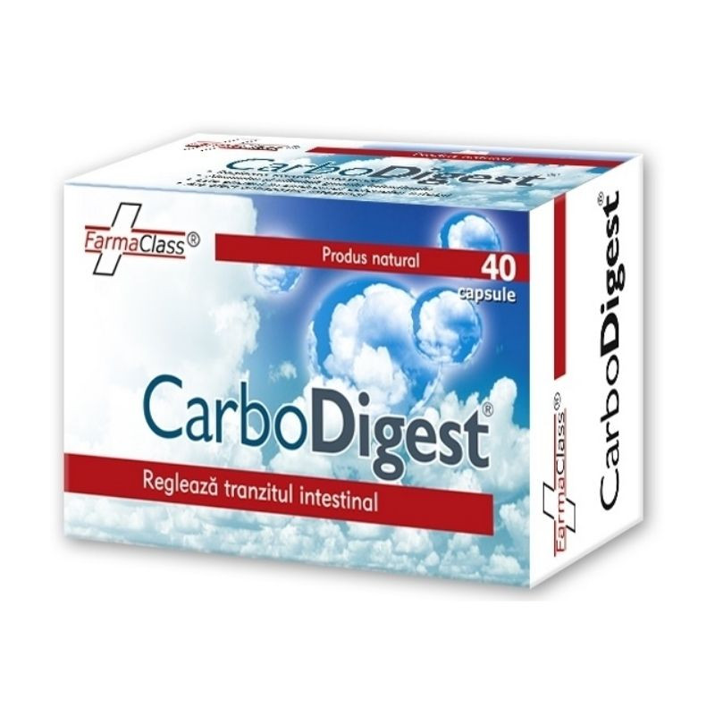 Carbodigest, 40 capsule, probleme digestive Balonare imagine noua