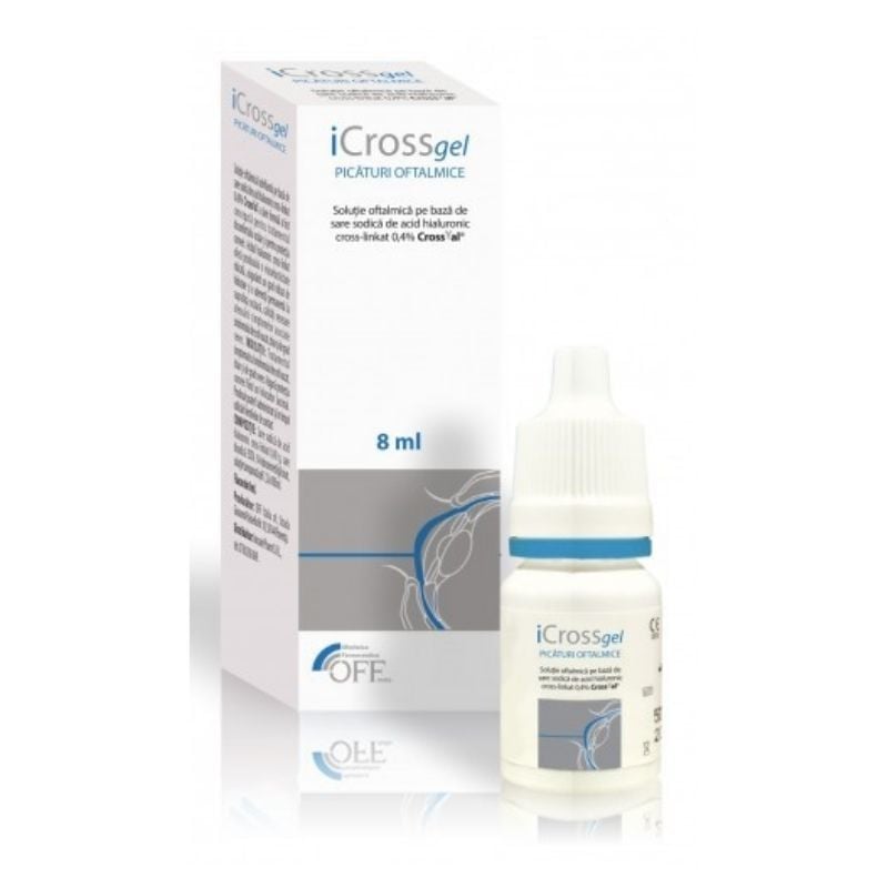 Icross Gel Picaturi Oftalmice, 8 Ml