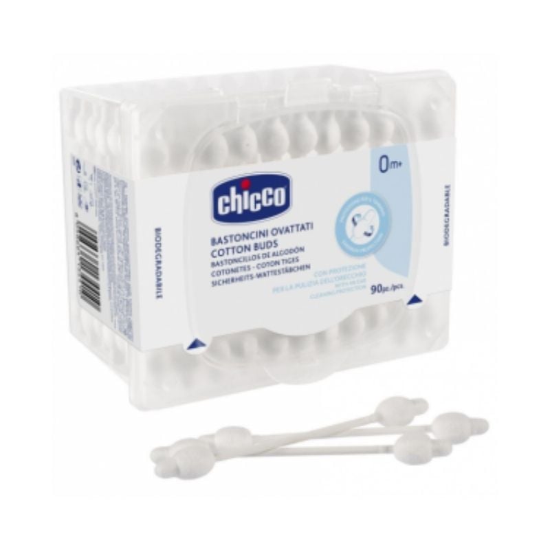 CHICCO Betisoare vata cu protectie, 90 bucati, 0luni+ 10441-7 0luni+