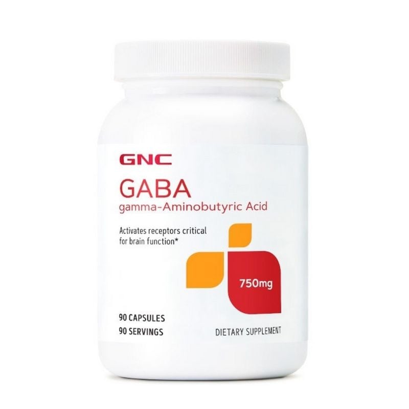 GNC Gaba 750 mg, 90 comprimate La Reducere 750