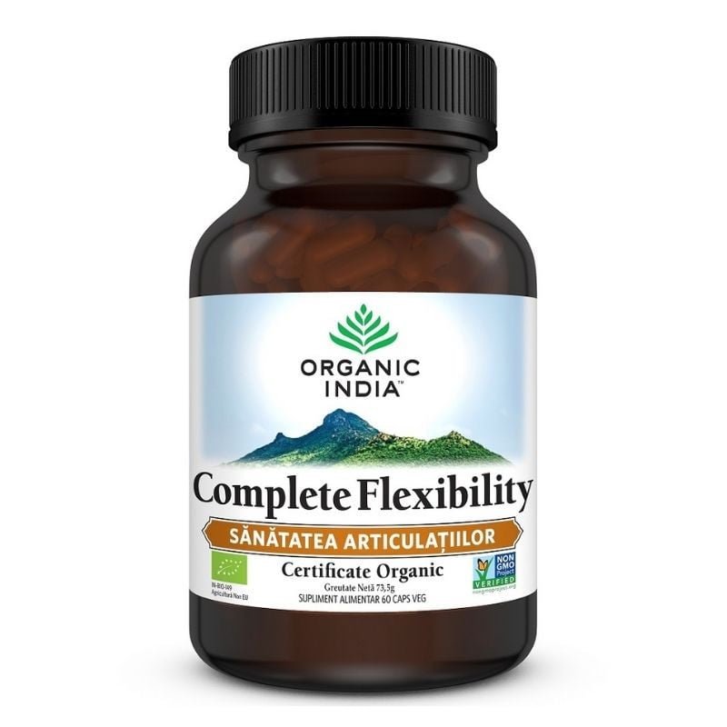 ORGANIC INDIA Complete Flexibility Sanatatea Articulatiilor, 60 capsule