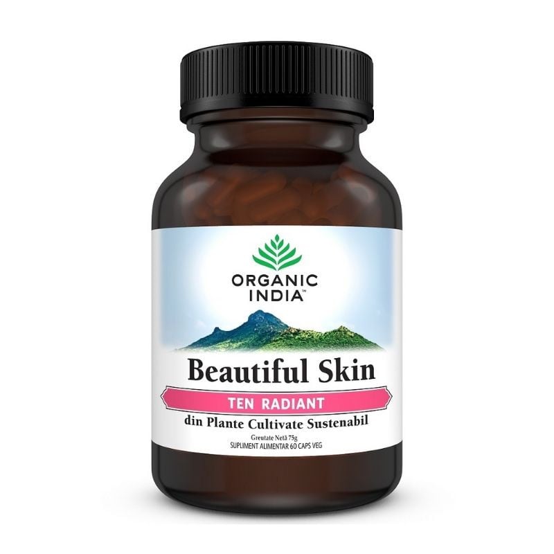 Organic India Beautiful Skin Ten Radiant, 60 Capsule