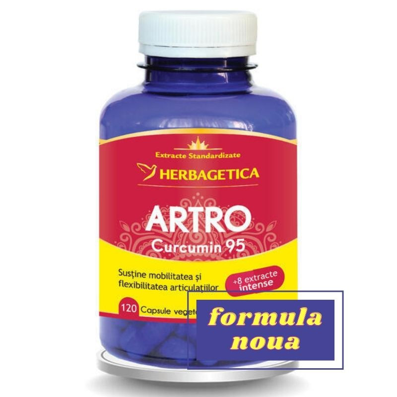 HERBAGETICA Artro Curcumin 95, 120 capsule Antioxidante