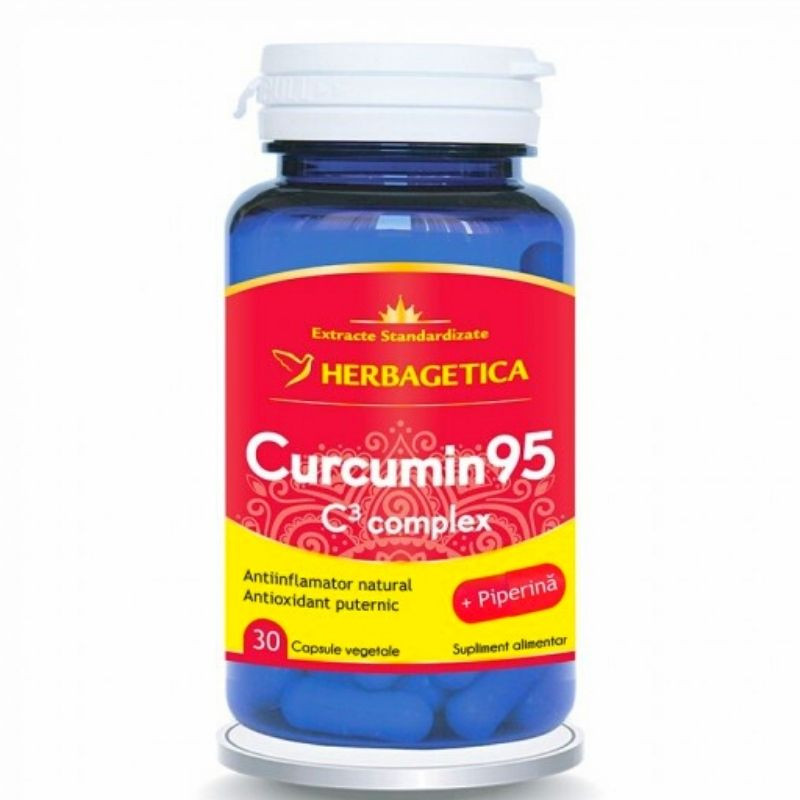 HERBAGETICA Curcumin95 + C3 Complex, 30 capsule capsule imagine 2022