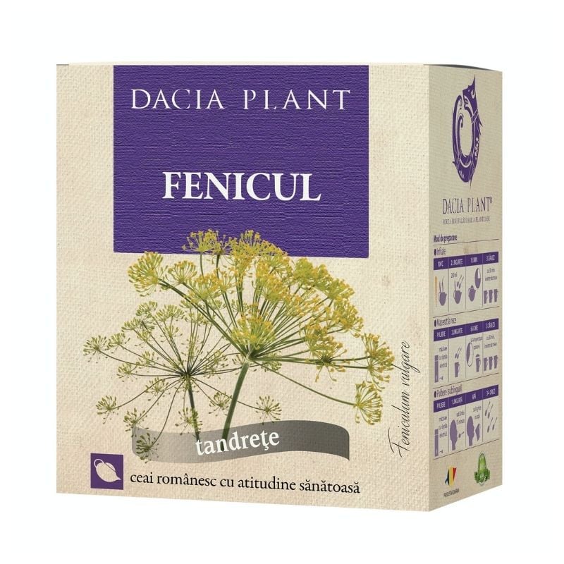 Dacia Plant Ceai fenicul, 50g 50g imagine noua