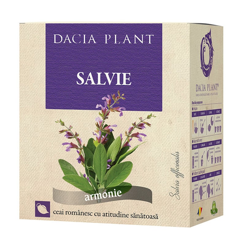 Dacia Plant Ceai salvie, 50g 50g imagine 2022