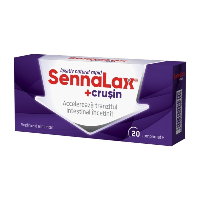 SennaLax Plus Crusin, 20 comprimate Biofarm imagine noua