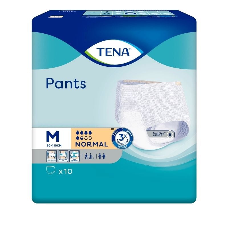 Scutece Adulti Tena Pants Normal Medium, 10 Bucati