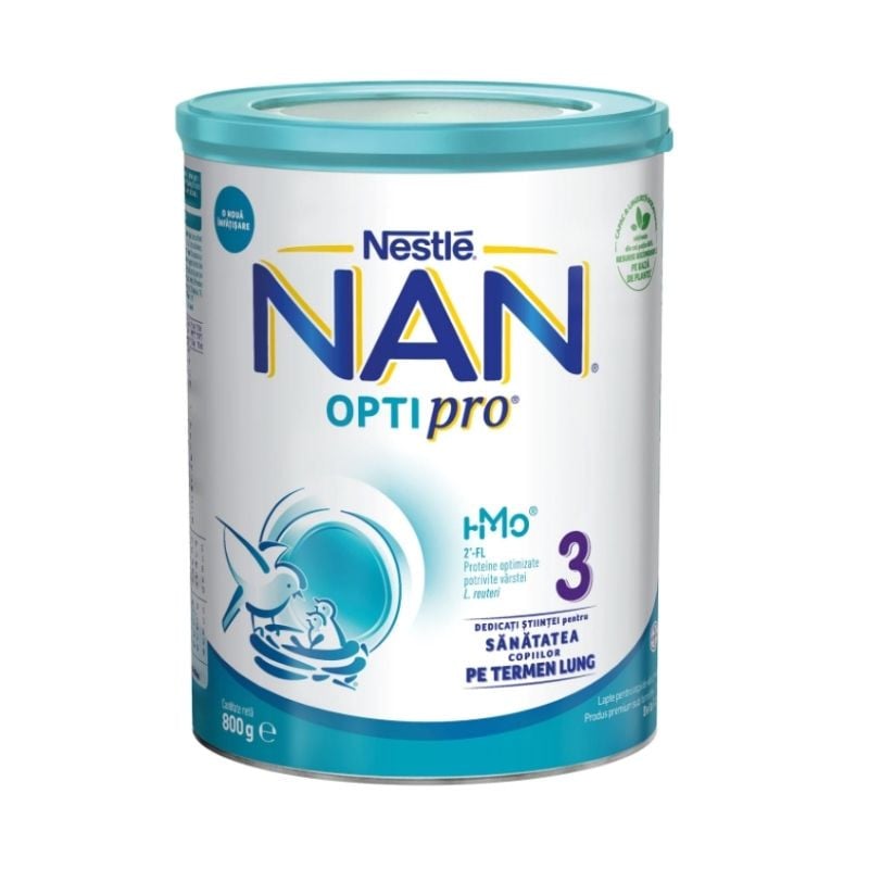 Nestlé NAN® OPTIPRO® 3 HMO®, intre 1-2 ani, 800g Hrana bebe si copii 2023-09-22
