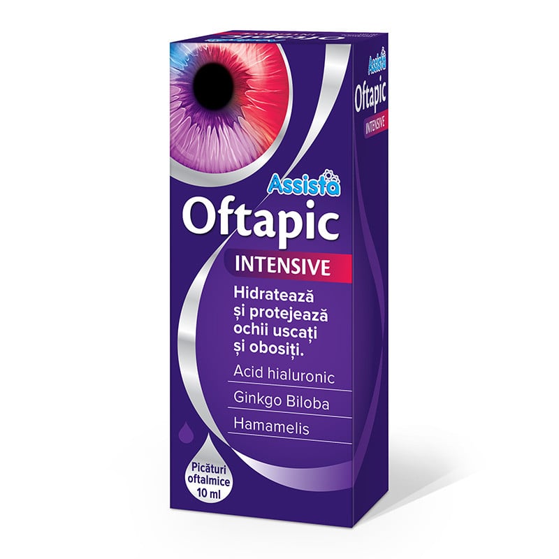 Assista Oftapic Intensive Picaturi Ochi, 10 Ml