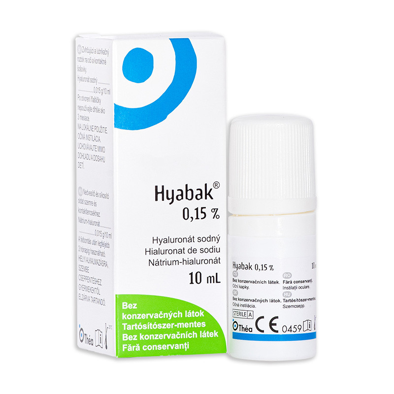 Hyabak colir 0.15% solutie lentile contact, 10ml (Solutie