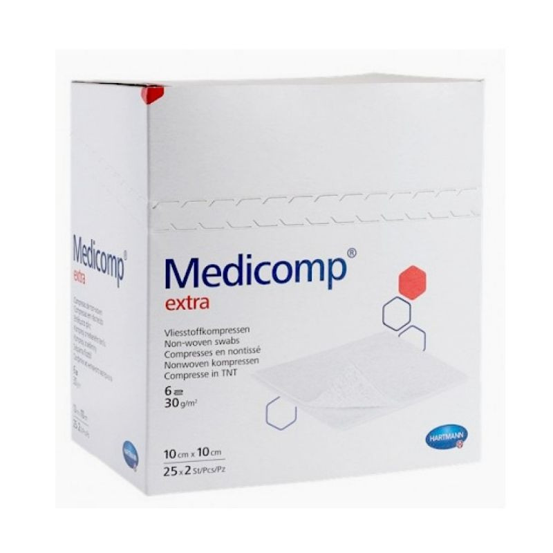 Hartmann medicomp extra steril 10x10 cm, 25 plicuri
