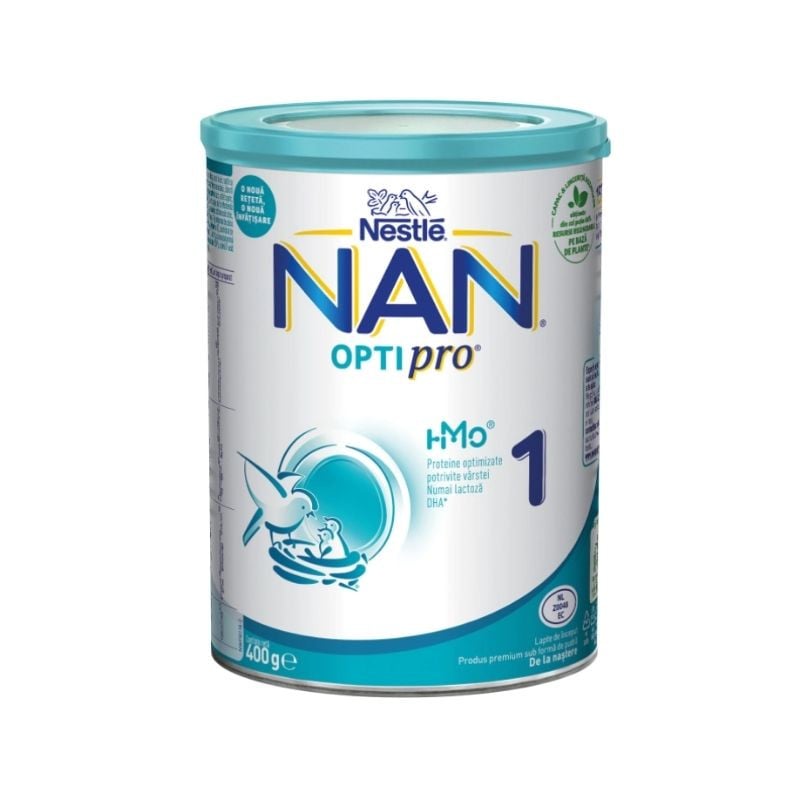 Nestlé NAN® OPTIPRO® 1 HMO®, de la nastere, 400g 400g imagine noua