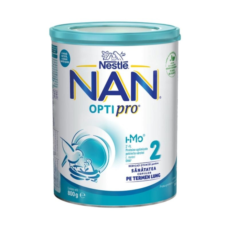 Nestlé NAN® OPTIPRO® 2 HMO®, de la 6 luni, 800g 800g imagine noua