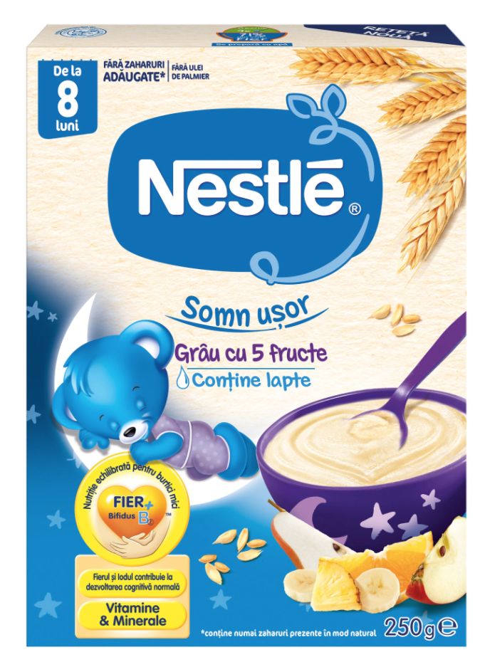 Nestle Somn usor grau 5 fructe, 250g