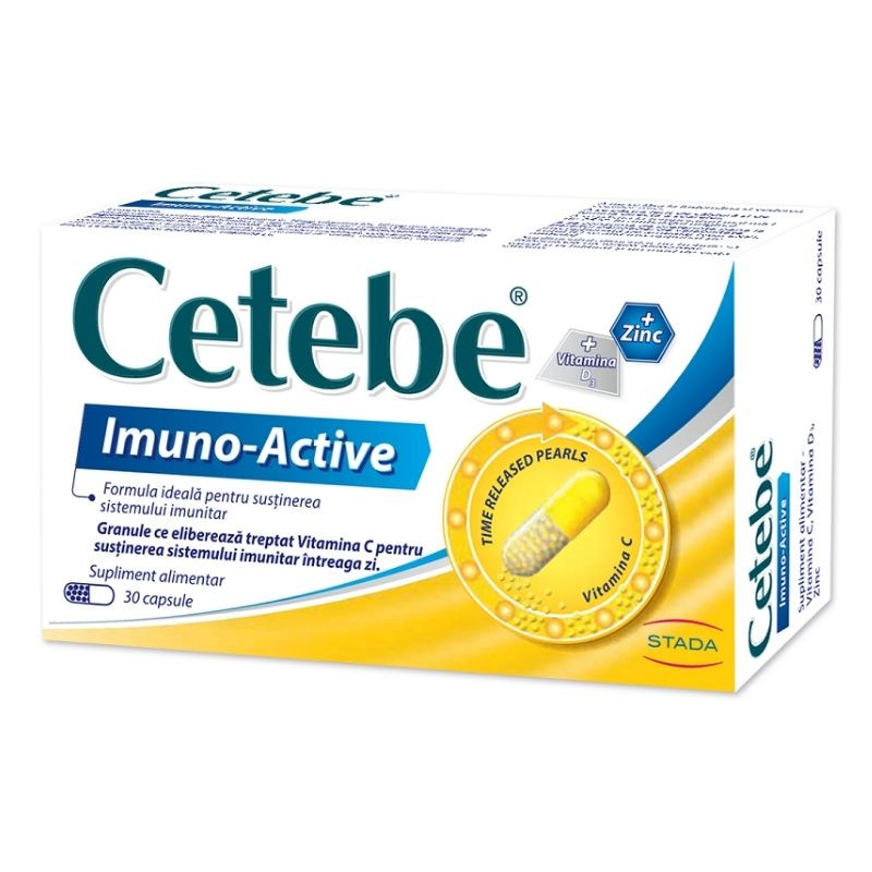 Cetebe Imuno – Active, 30 capsule Vitamine si minerale 2023-09-22 3