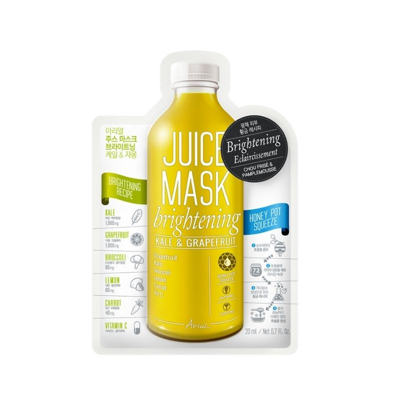 ARIUL 7 Days masca servetel Juice Varza Kale & Grapefruit, 20 g Ariul imagine 2021