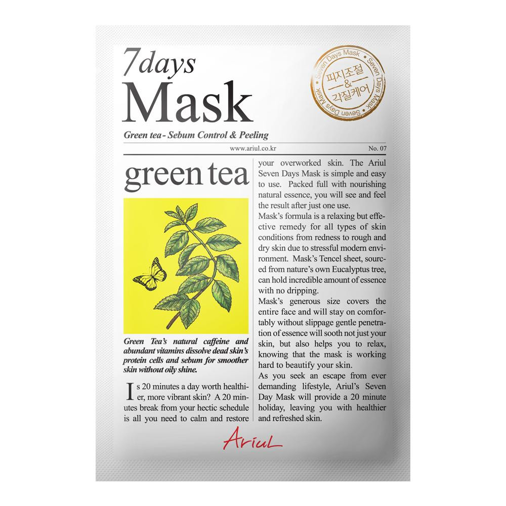 ARIUL 7 Days masca servetel Ceai Verde, 20 g Ariul imagine 2022