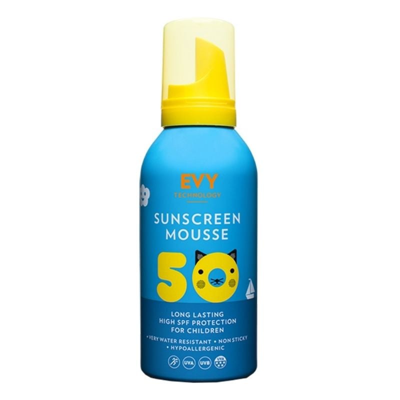 EVY TECHNOLOGY  Spuma de fata si corp SPF 50 Copii, 150 ml