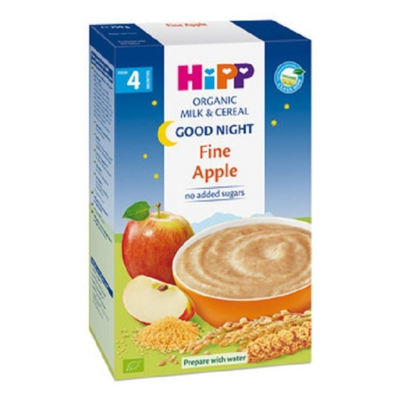 Hipp Lapte si Cereale cu mar – Noapte Buna, +4 luni, 250g