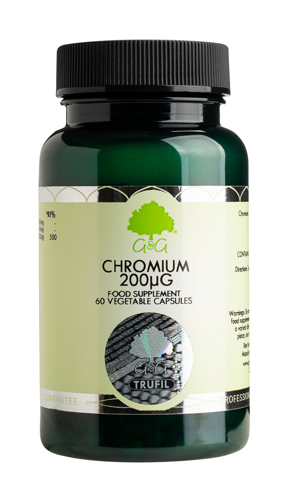 Picolinat de Crom 200 mcg, 60 capsule