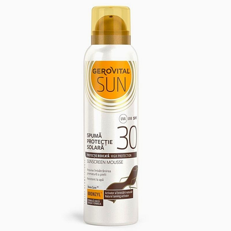 Gerovital Sun Spuma protectie solara SPF30, 150ml Frumusete si ingrijire 2023-10-01