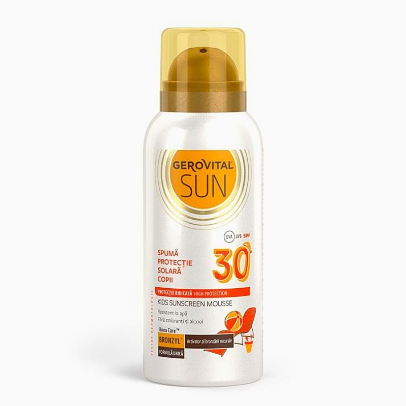 Gerovital Sun Spuma protectie solara copii SPF30, 100ml Frumusete si ingrijire 2023-10-01