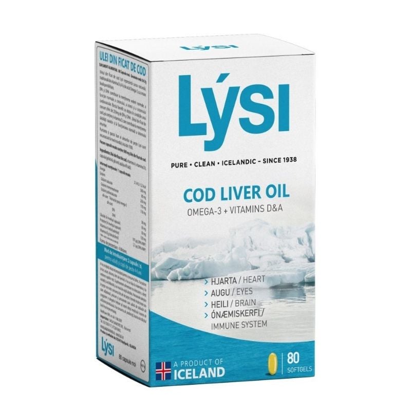 Ulei Din Ficat De Cod Lysi, 80 Capsule