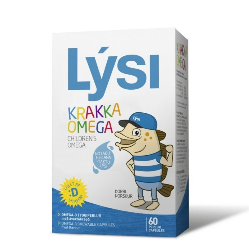 Lysi Omega 3 Copii, 60 Capsule Masticabile