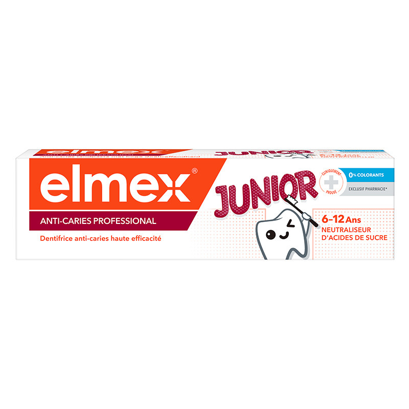 Elmex Pasta de dinti Anti Caries Professional Junior, 6-12 ani, 75 ml 6-12 imagine teramed.ro