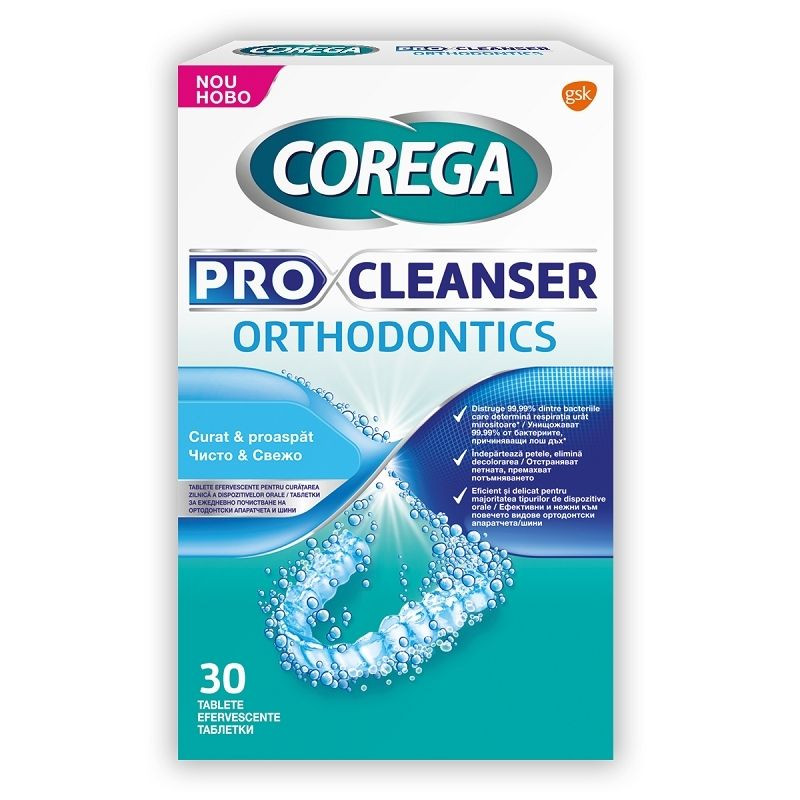 Corega ProCleanser Orthodontics, 30 tablete Frumusete si ingrijire 2023-09-22