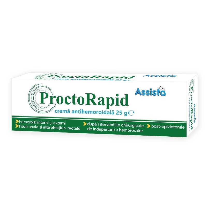 Assista ProctoRapid crema, 25 g Hemoroizi 2023-09-22