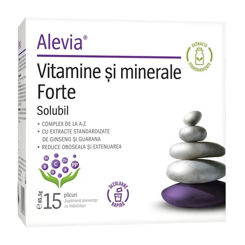 Alevia Vitamine Si Minerale Forte, 15 Plicuri