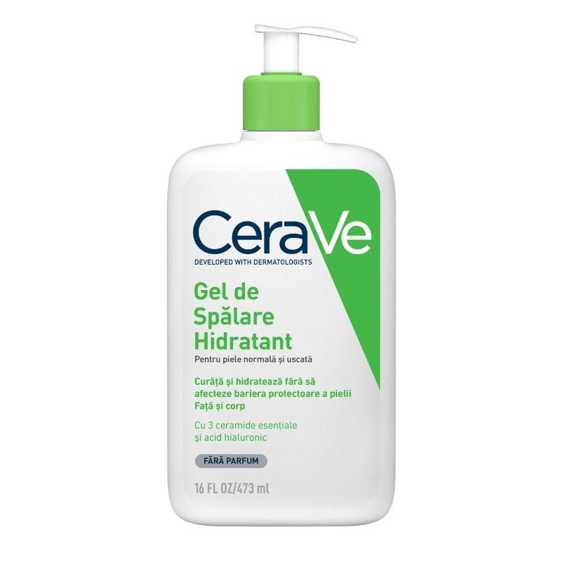 Gel de spalare hidratant, piele normal-uscata, 473 ml, CeraVe