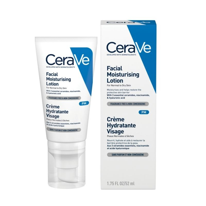 Crema hidratanta de fata, ten normal-uscat, 52 ml, Cerave CeraVe imagine 2022