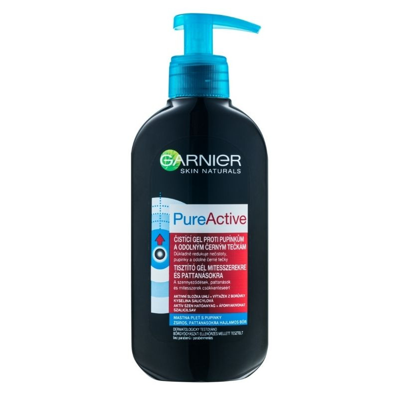 Garnier Pure Active Charcoal gel de curatare ten gras, 200ml 200ml imagine noua